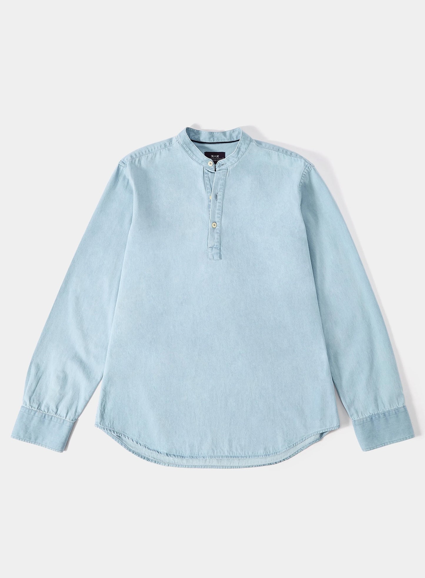 Light blue shirt on a white background