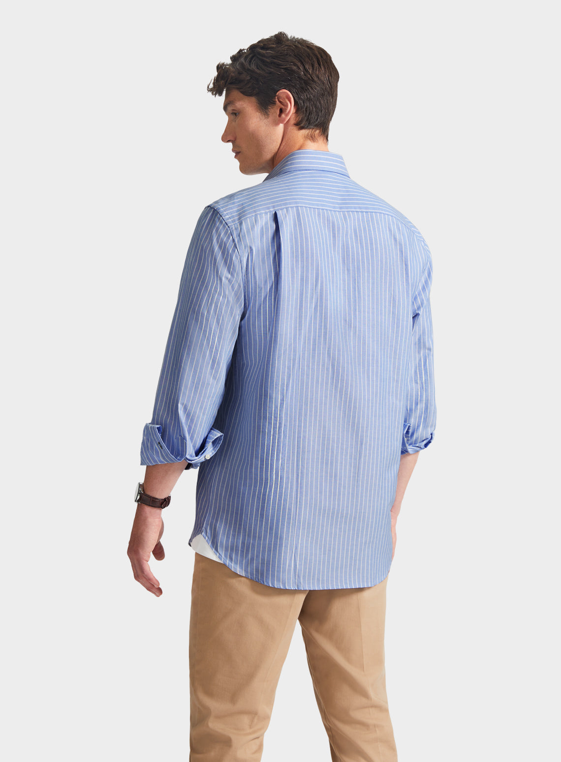 Classic Shirt in Blue and White Stripe