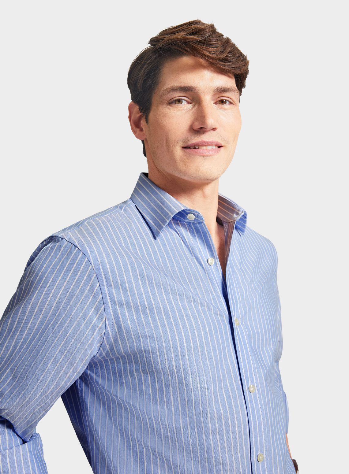 Classic Shirt in Blue and White Stripe