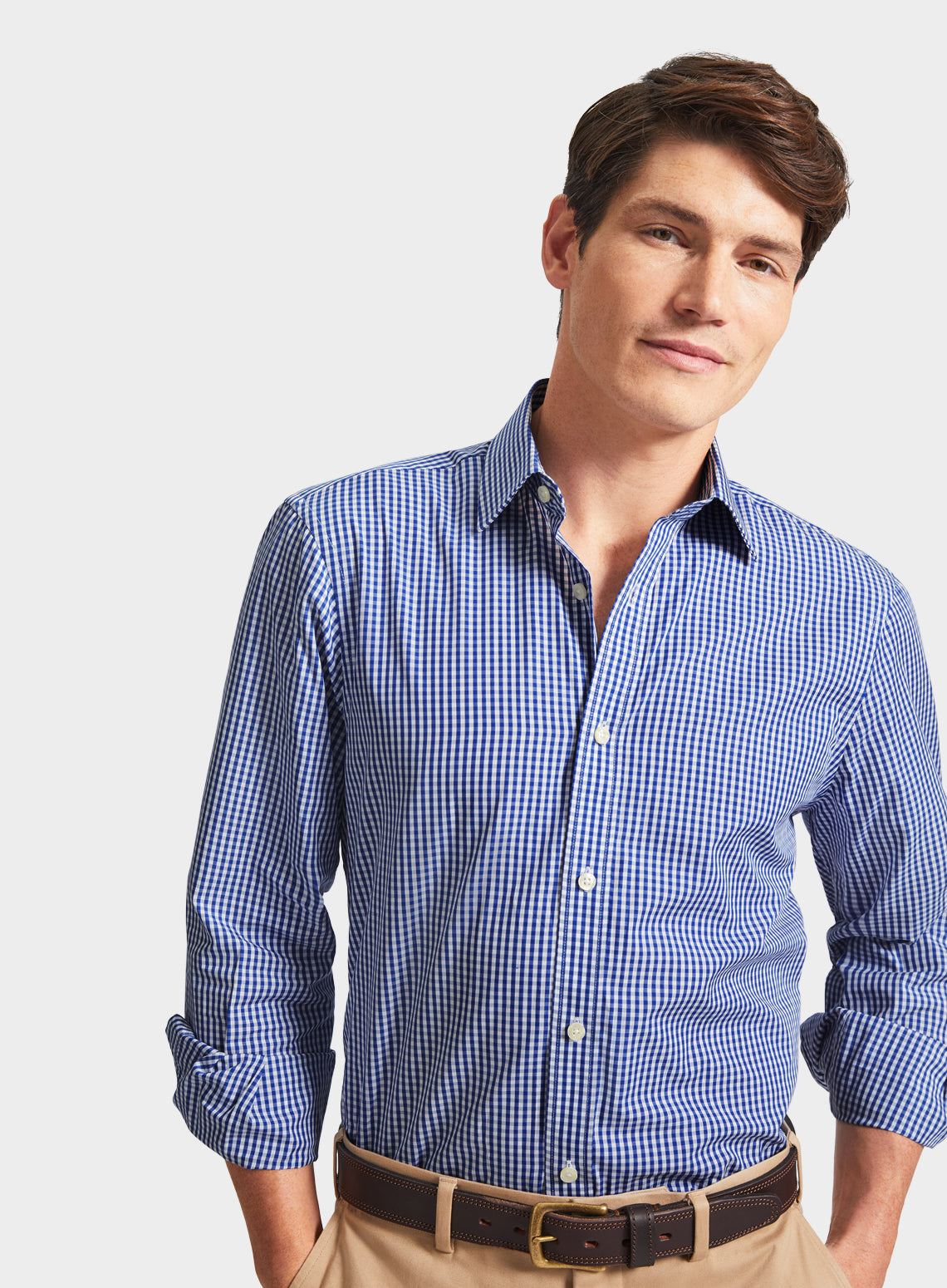 Classic Shirt in Navy Gingham