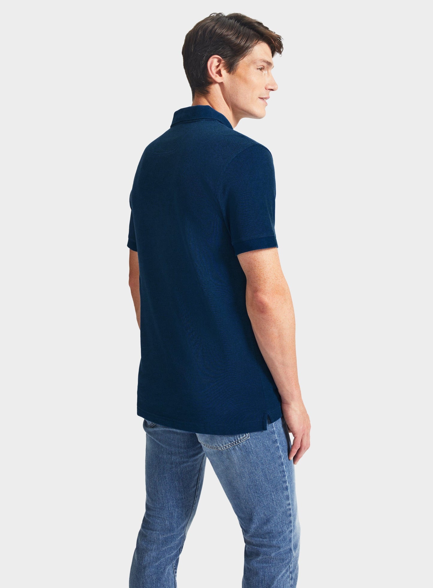 Pique Polo Shirt - Blue