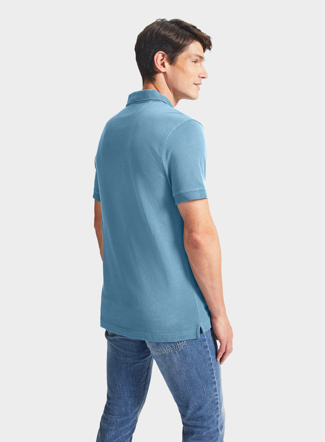 Pique Polo Shirt - Light Blue