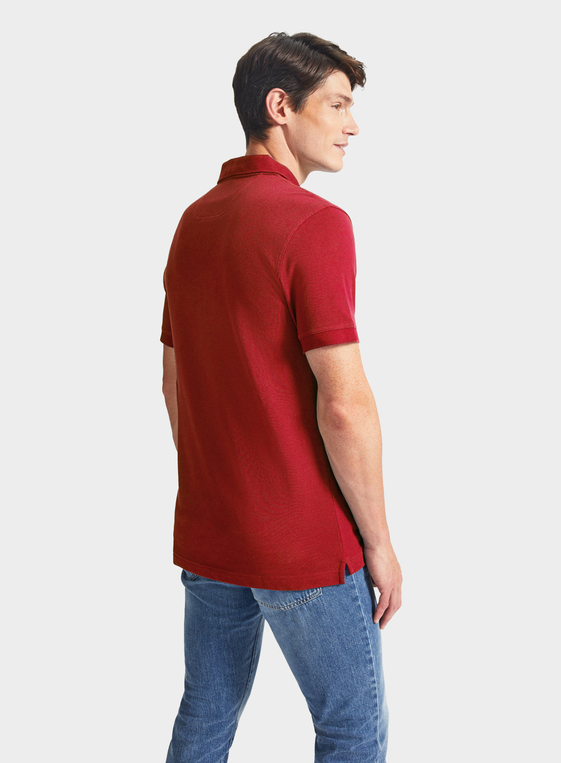 Pique Polo Shirt - Red