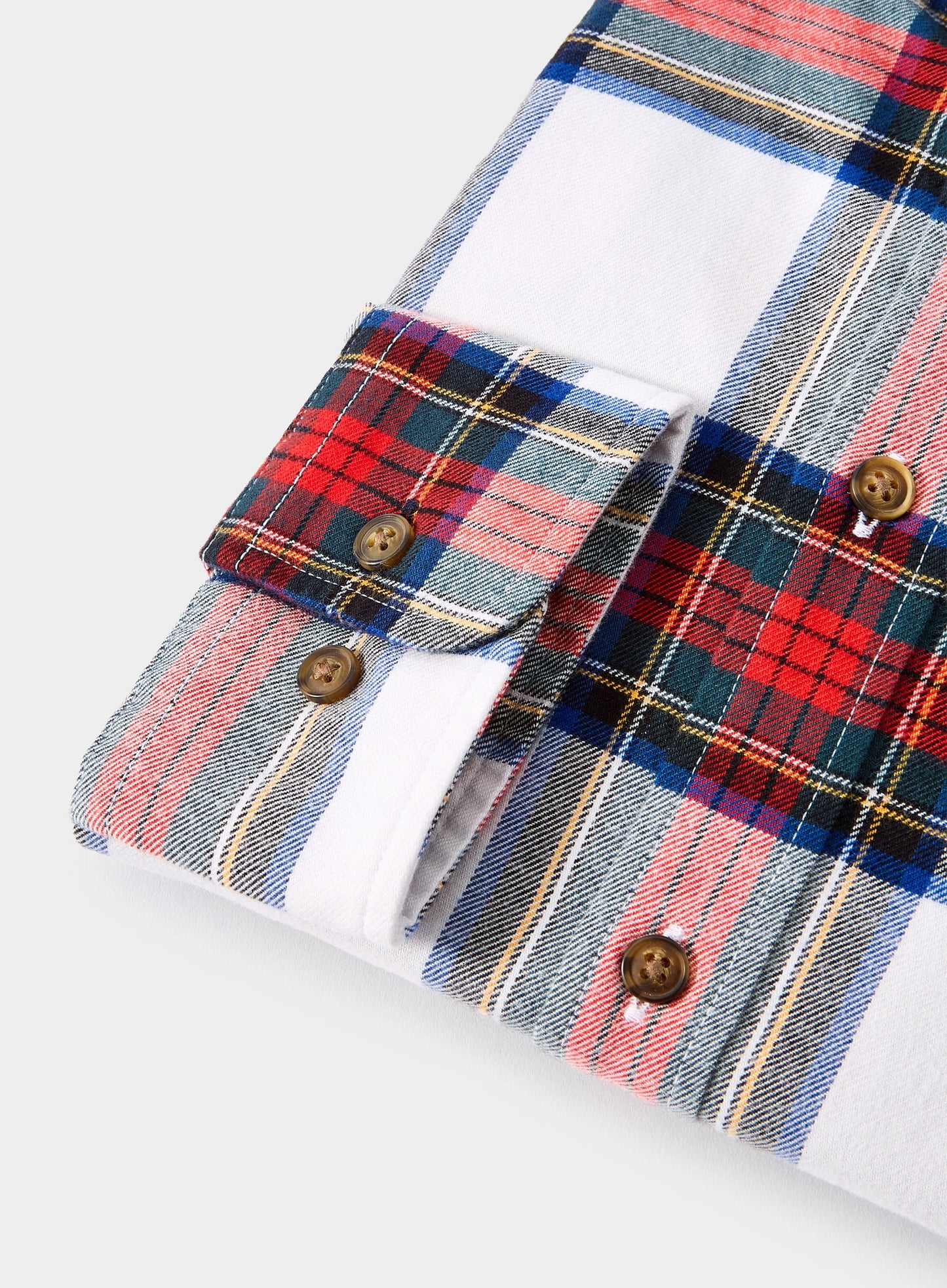 Button Down Flannel Shirt - Red and White Check