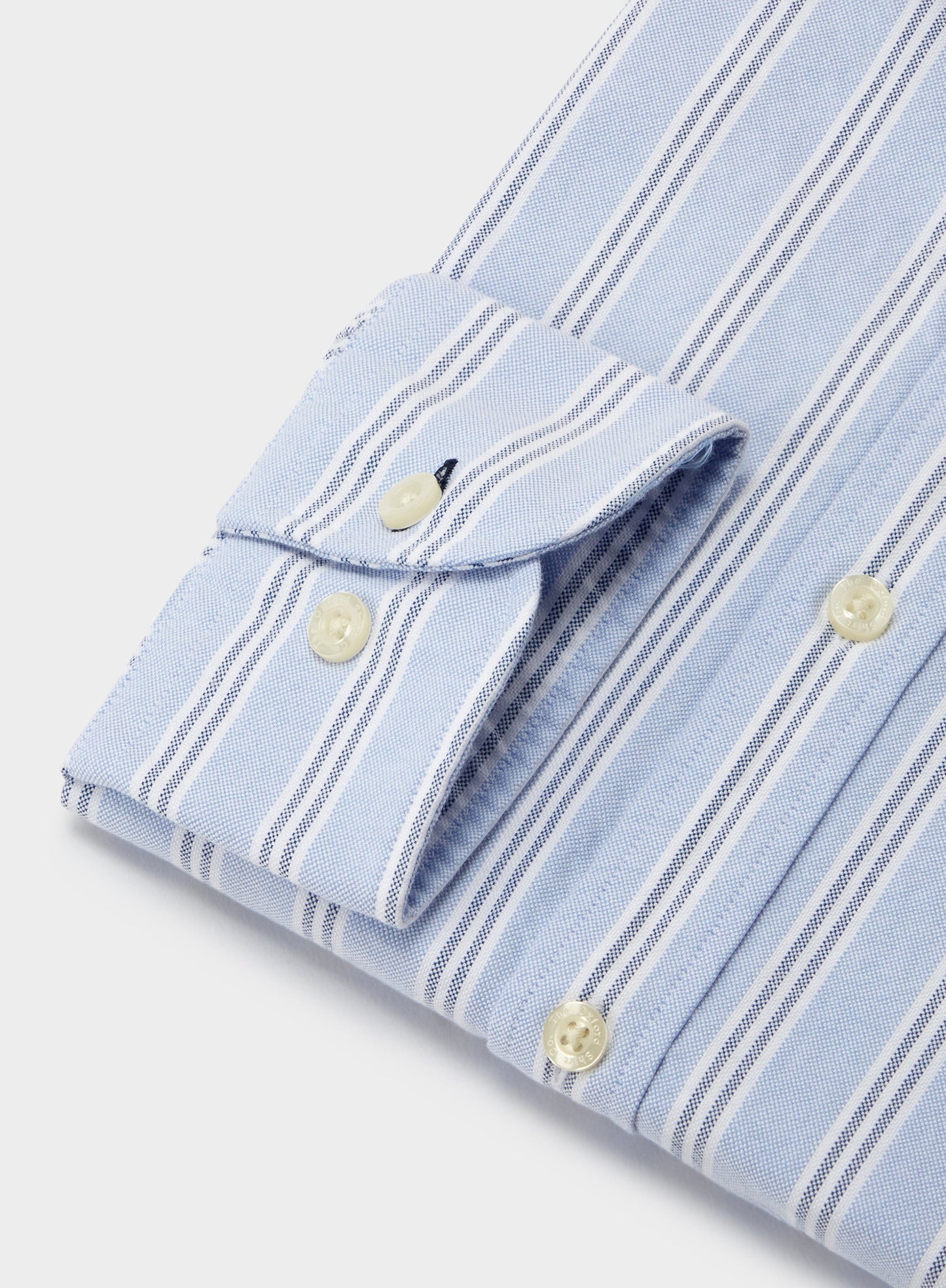 Button Down Oxford Shirt - Blue and Navy Stripe