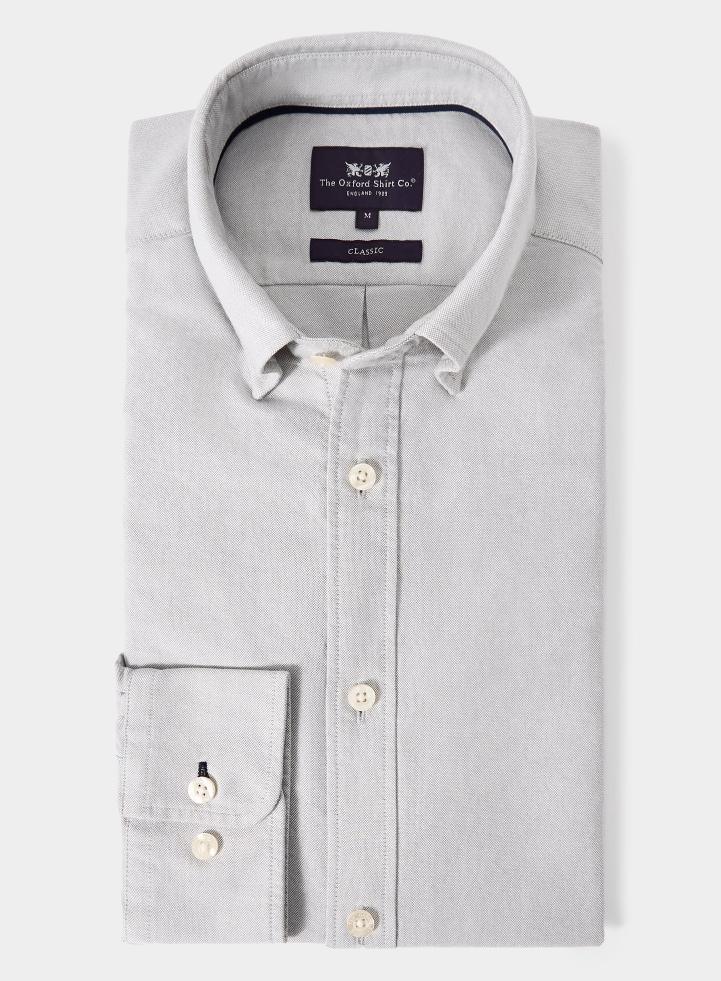 Button Down Oxford Shirt - Grey