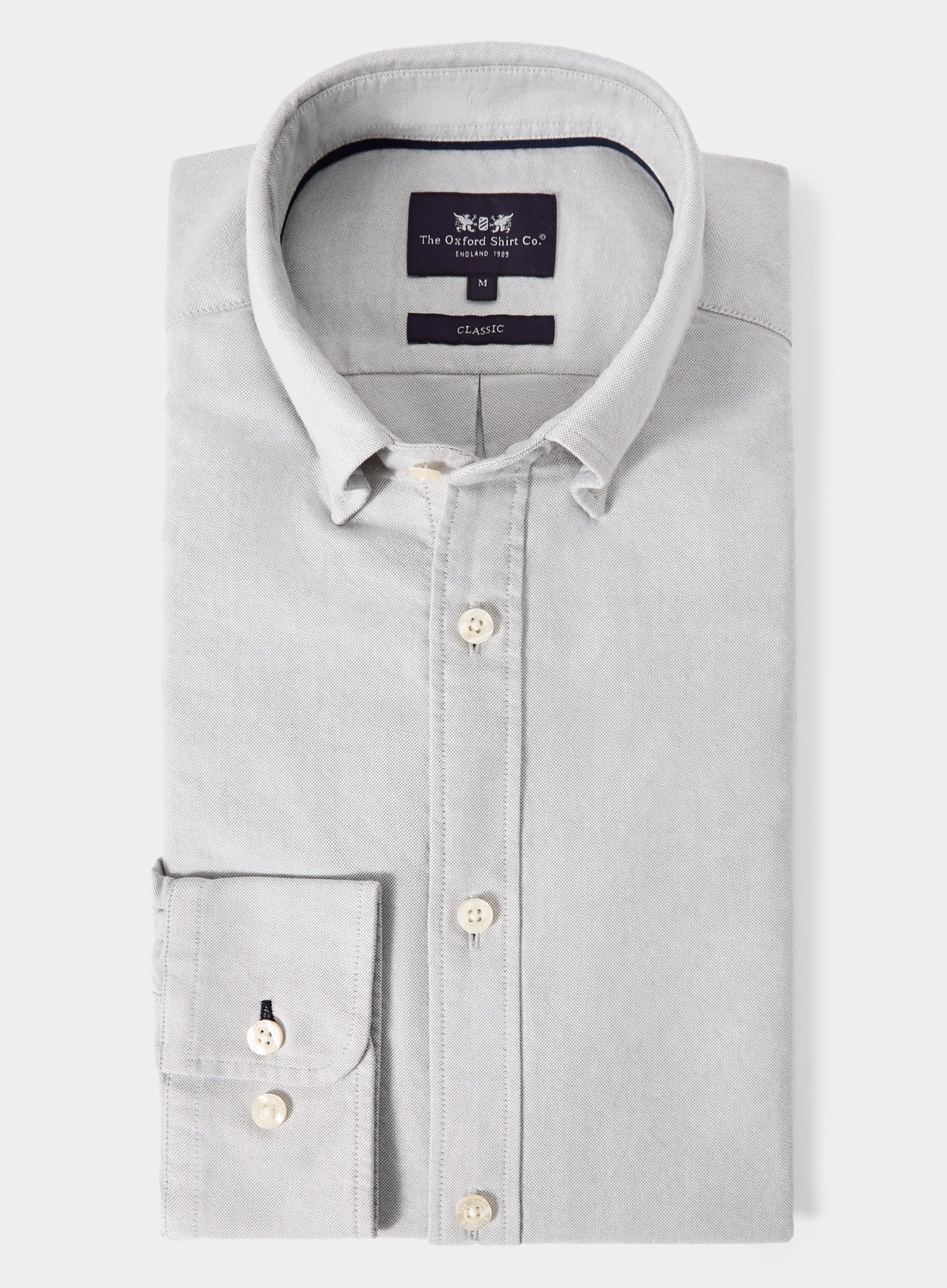 Button Down Oxford Shirt - Grey
