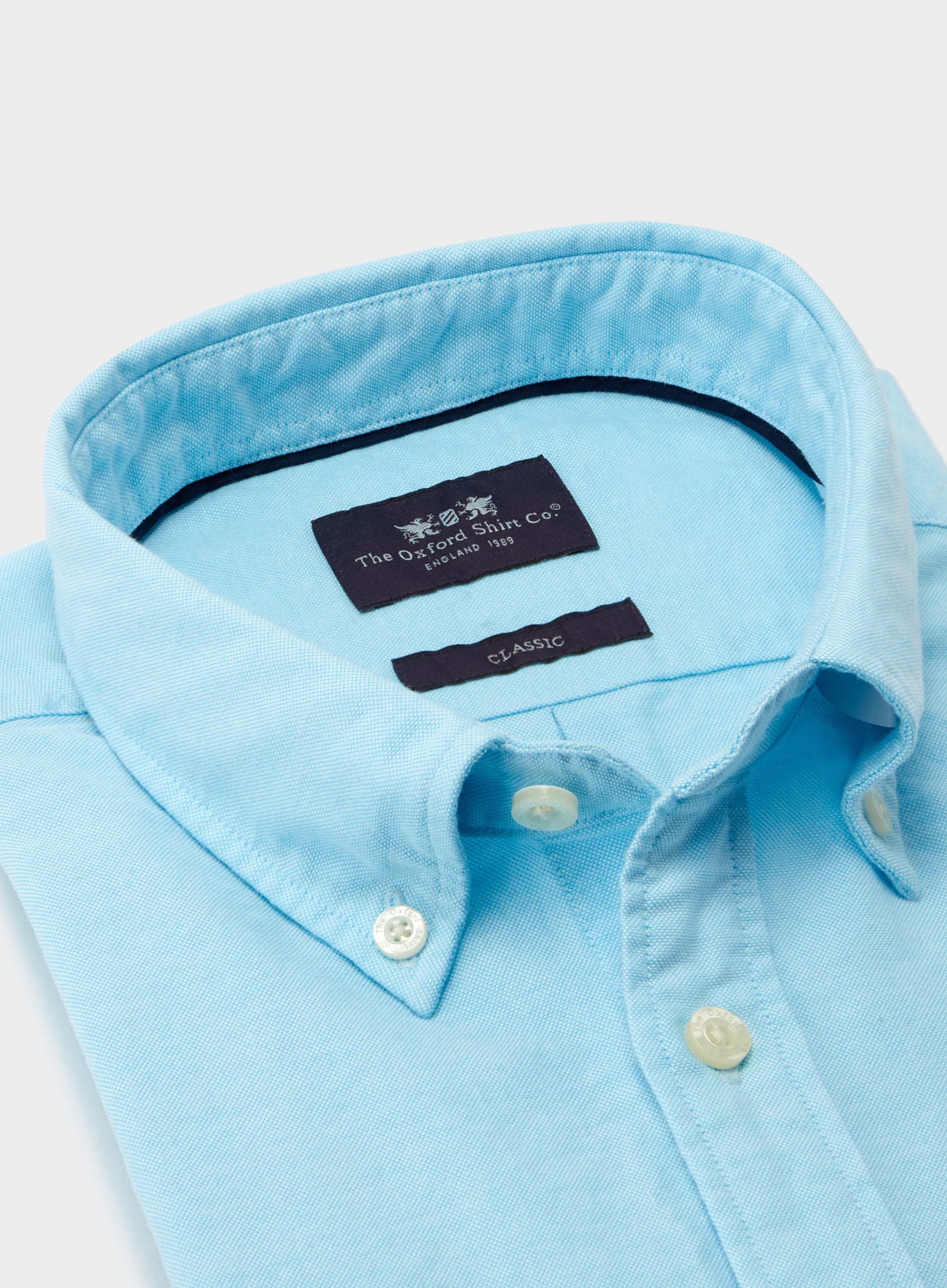 Mens Button Down Oxford Shirt in Ocean - Oxford Shirt Co.