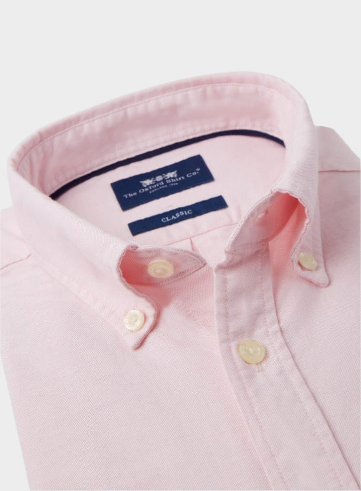 Pink Button Shirt Palm Print Mens XL