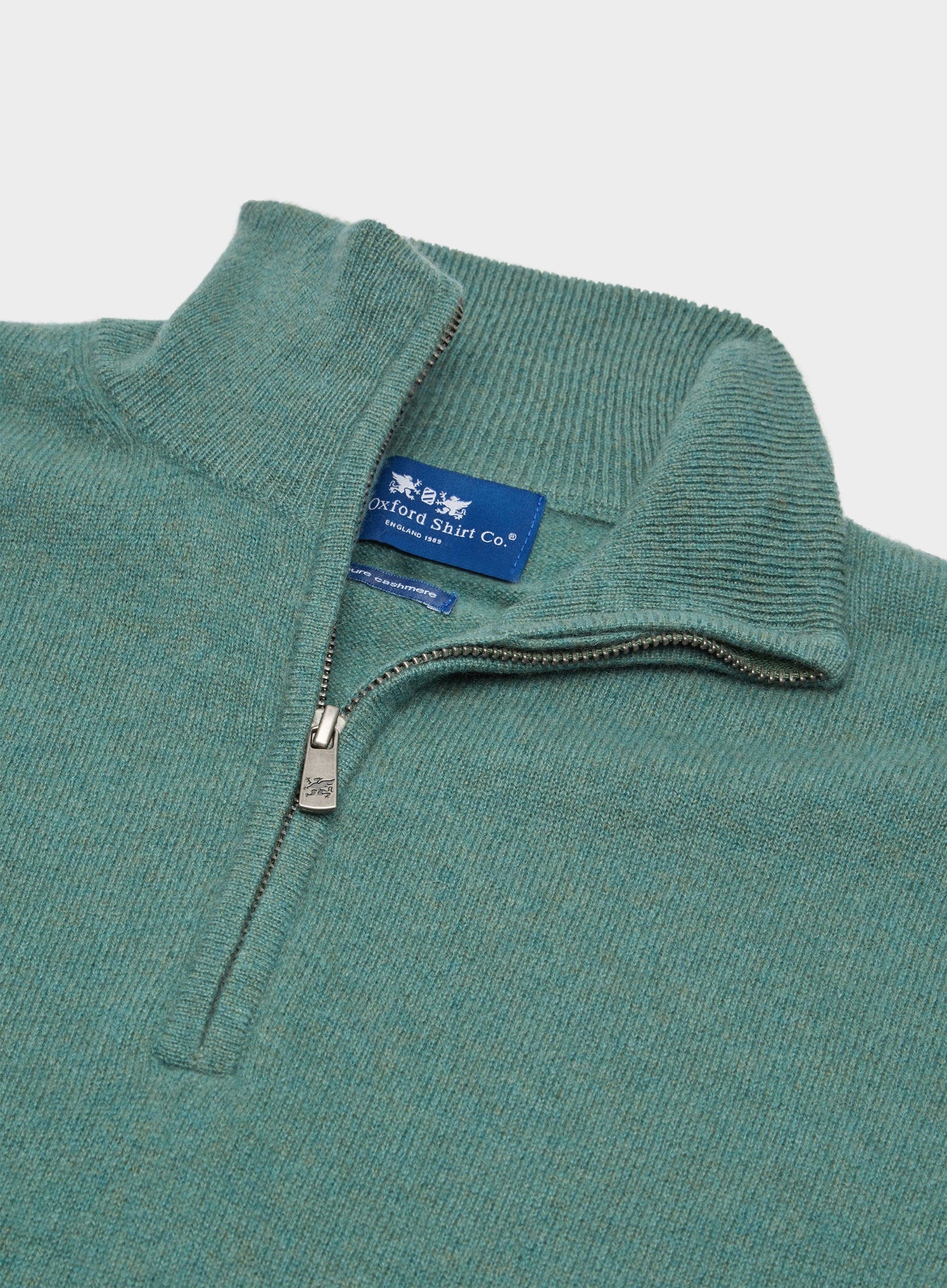 Cashmere 1/4 Zip in Green