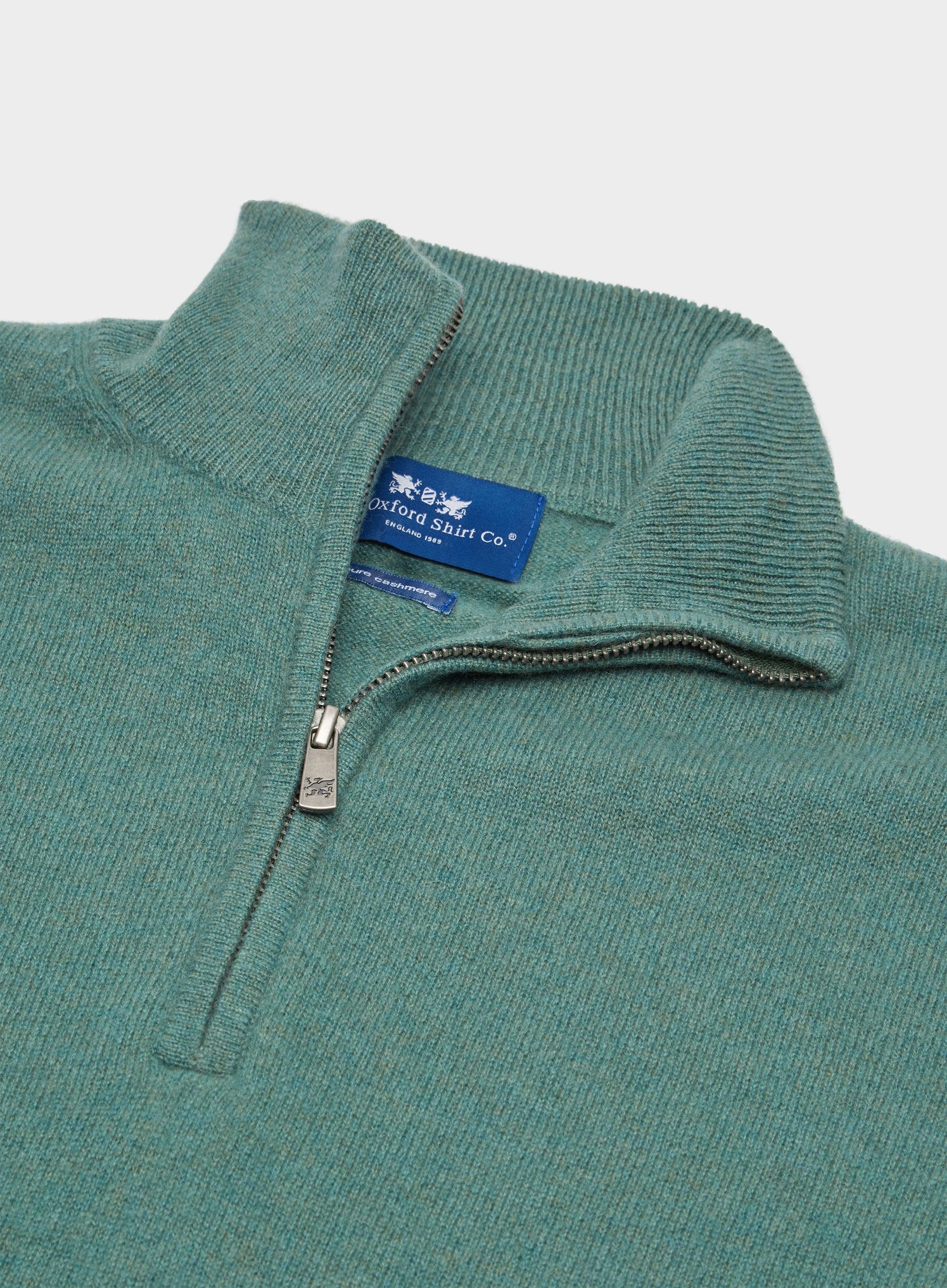 Cashmere 1/4 Zip in Green