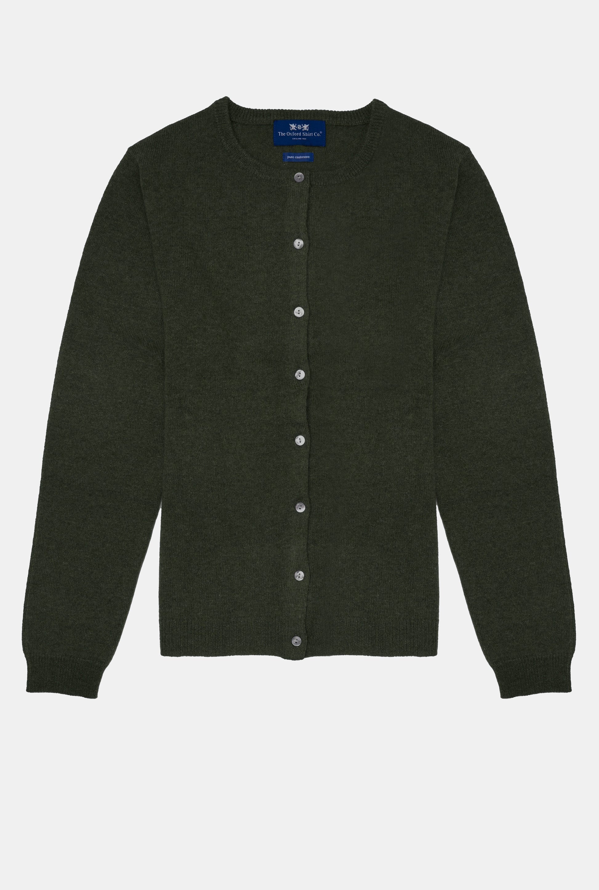 Cashmere Cardigan in Highland Green
