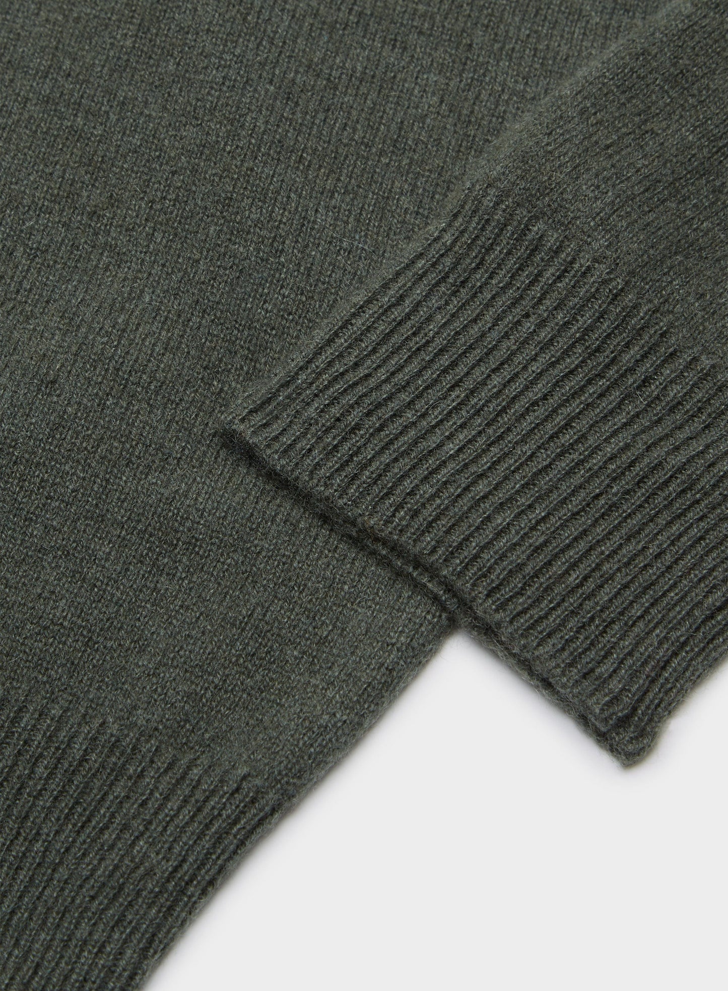 Cashmere Crew Neck in Highland Green
