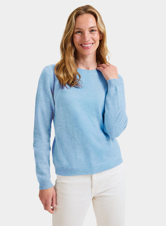 Cashmere Crew Neck in Periwinkle