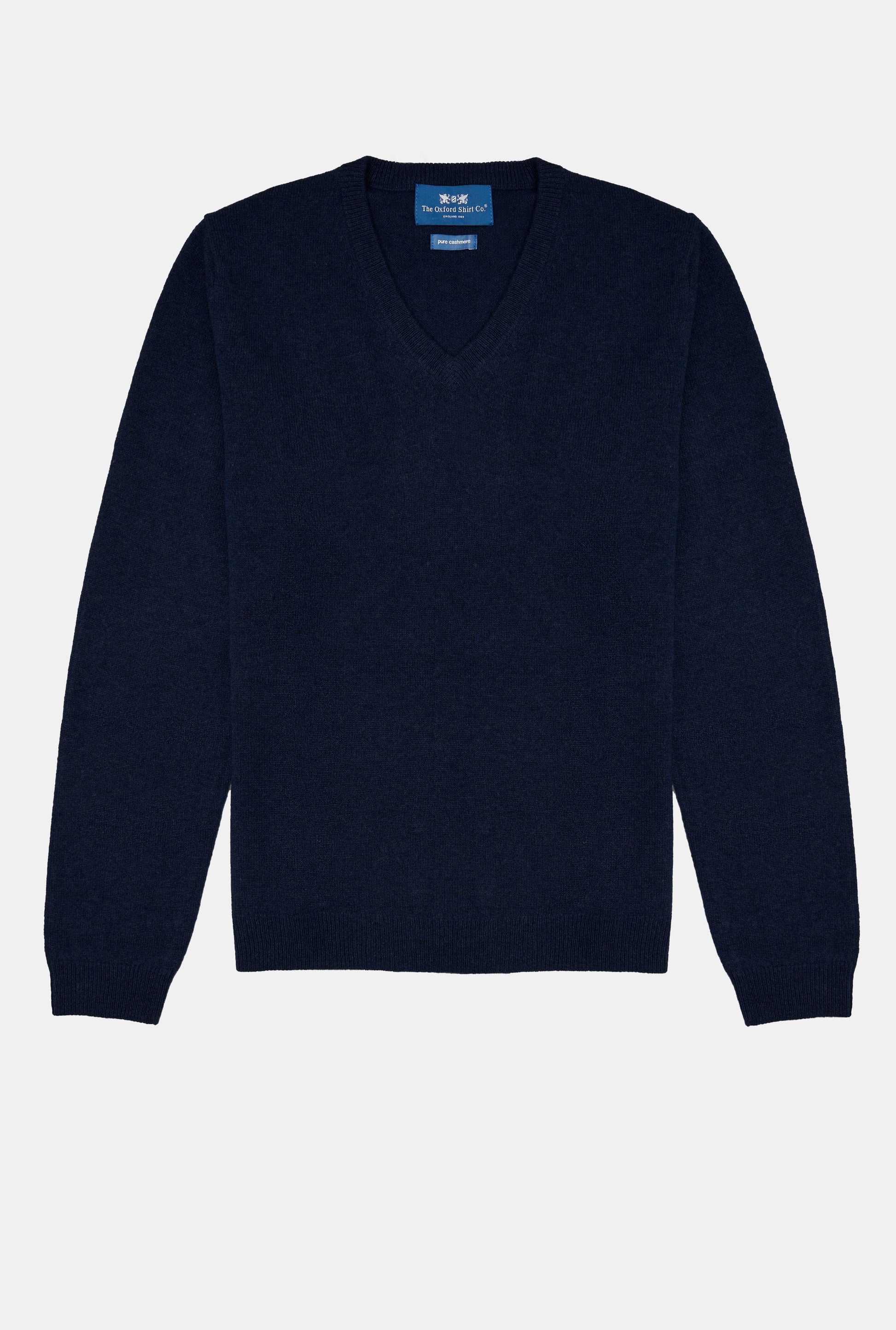 Cashmere V Neck in Navy
