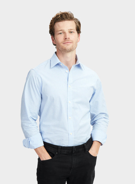 Camicia Uomo MUSTAND Collin – Gingham Check In Cotone – Taglio Casual, Colore Chiaro