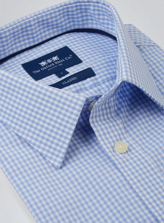 Classic Gingham Shirt - Blue