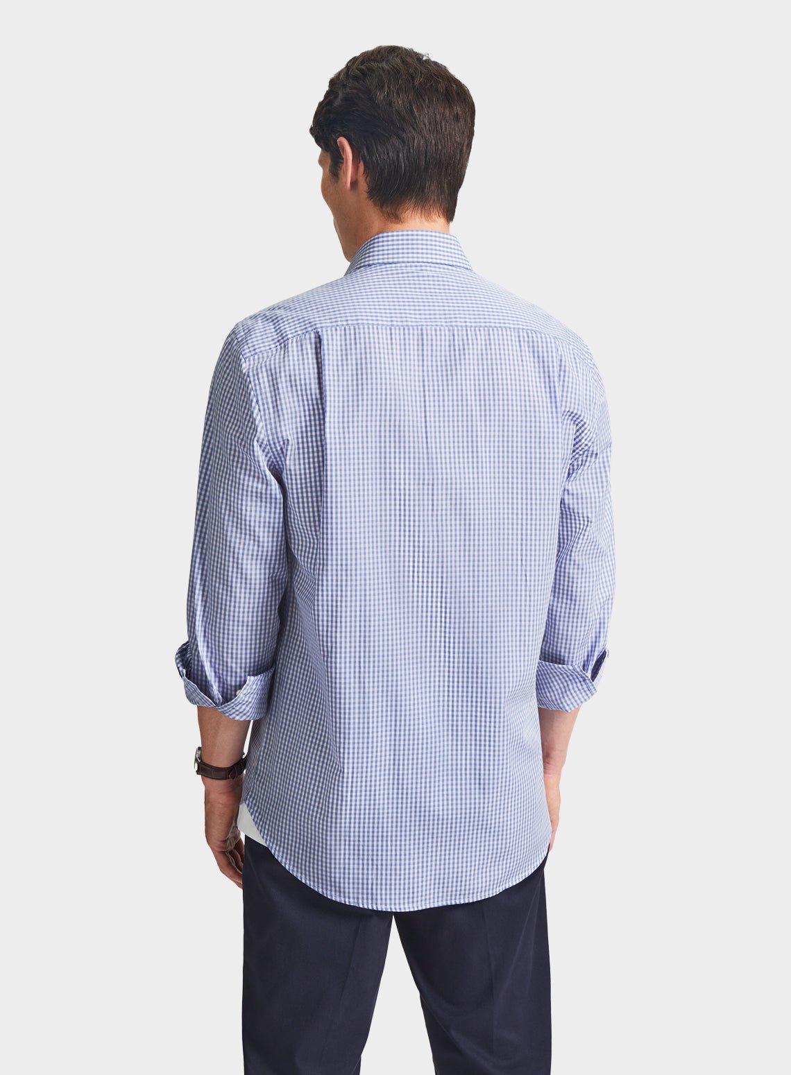 Classic Shirt in Pale Blue Gingham