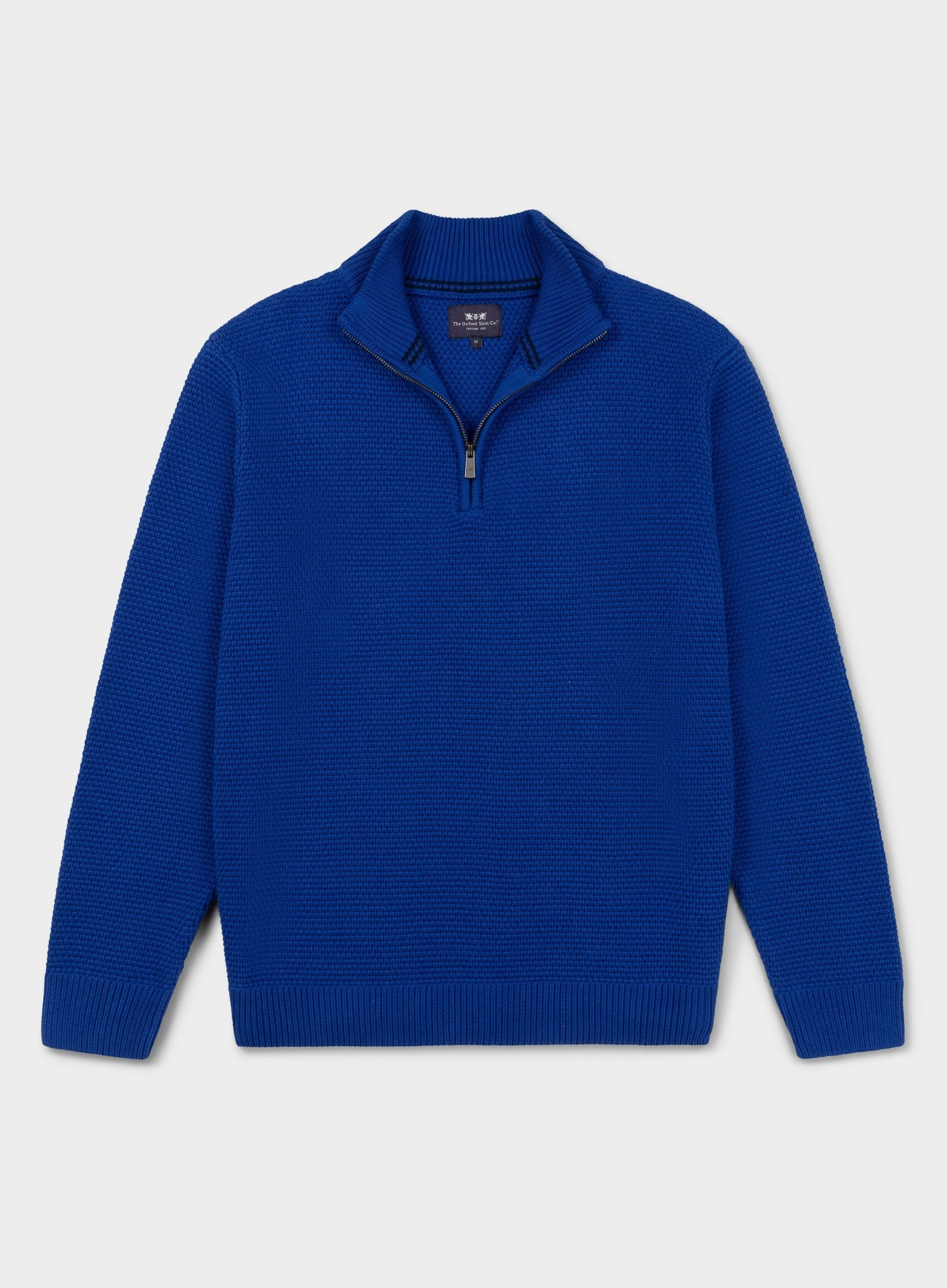 Cotton Blackberry 1/4 Zip in Blue
