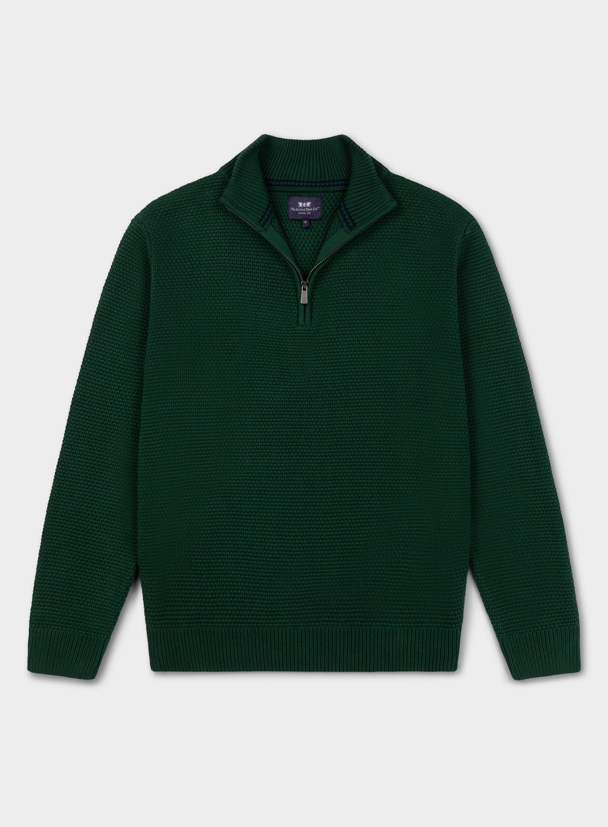 Cotton Blackberry ¼ Zip in Green