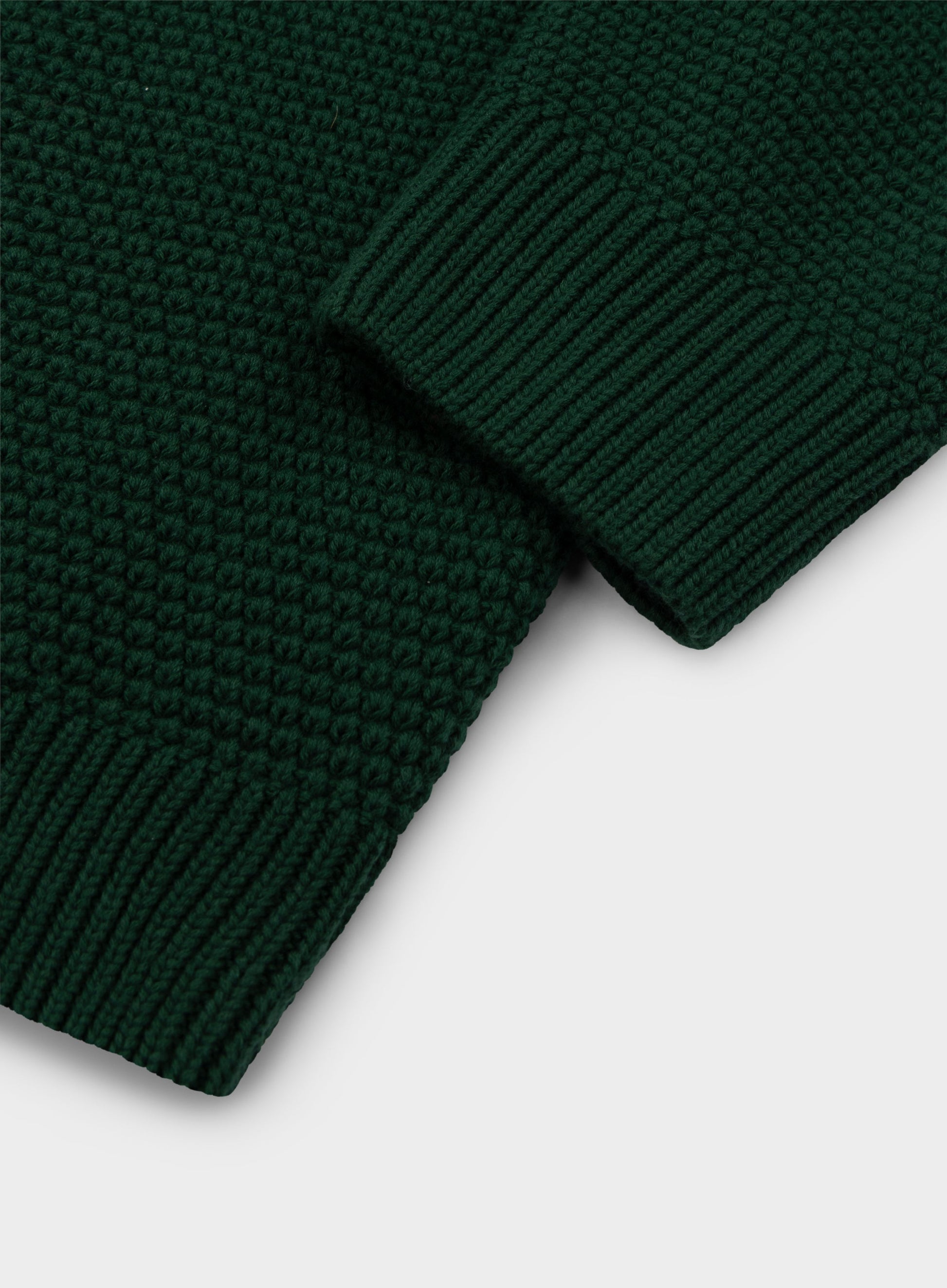 Cotton Blackberry ¼ Zip in Green