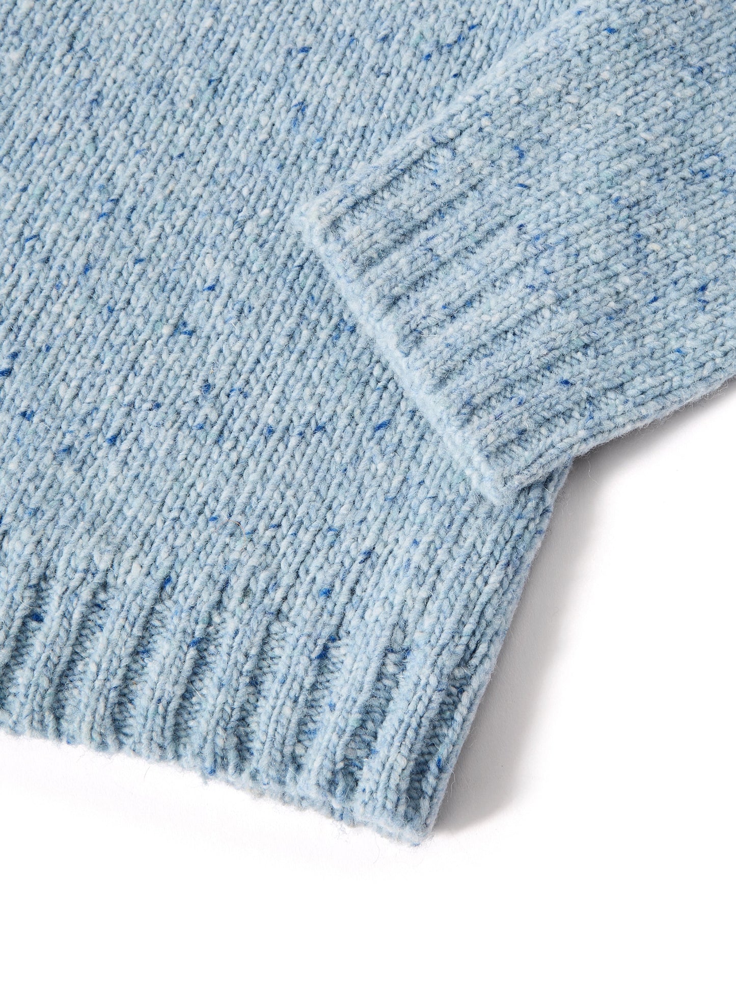 Crew Neck Fairisle Jumper - Blue