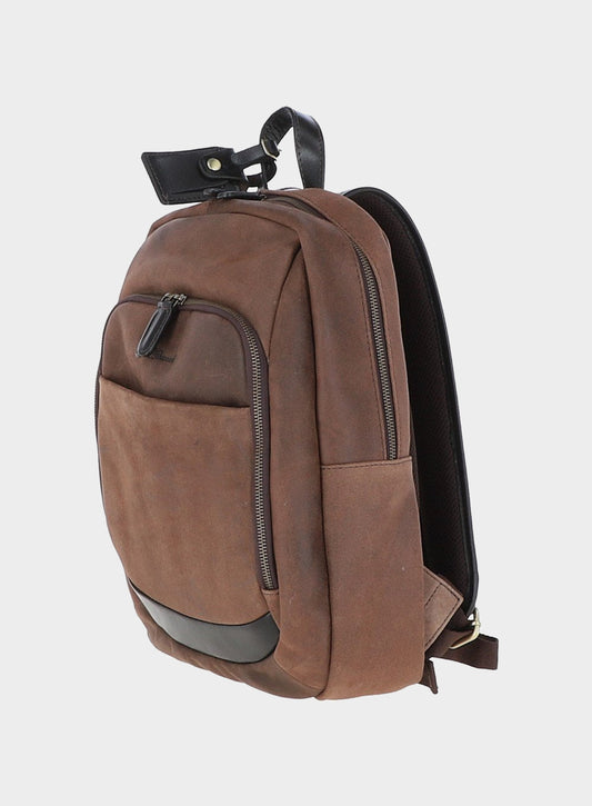 Exeter leather backpack in Brown.