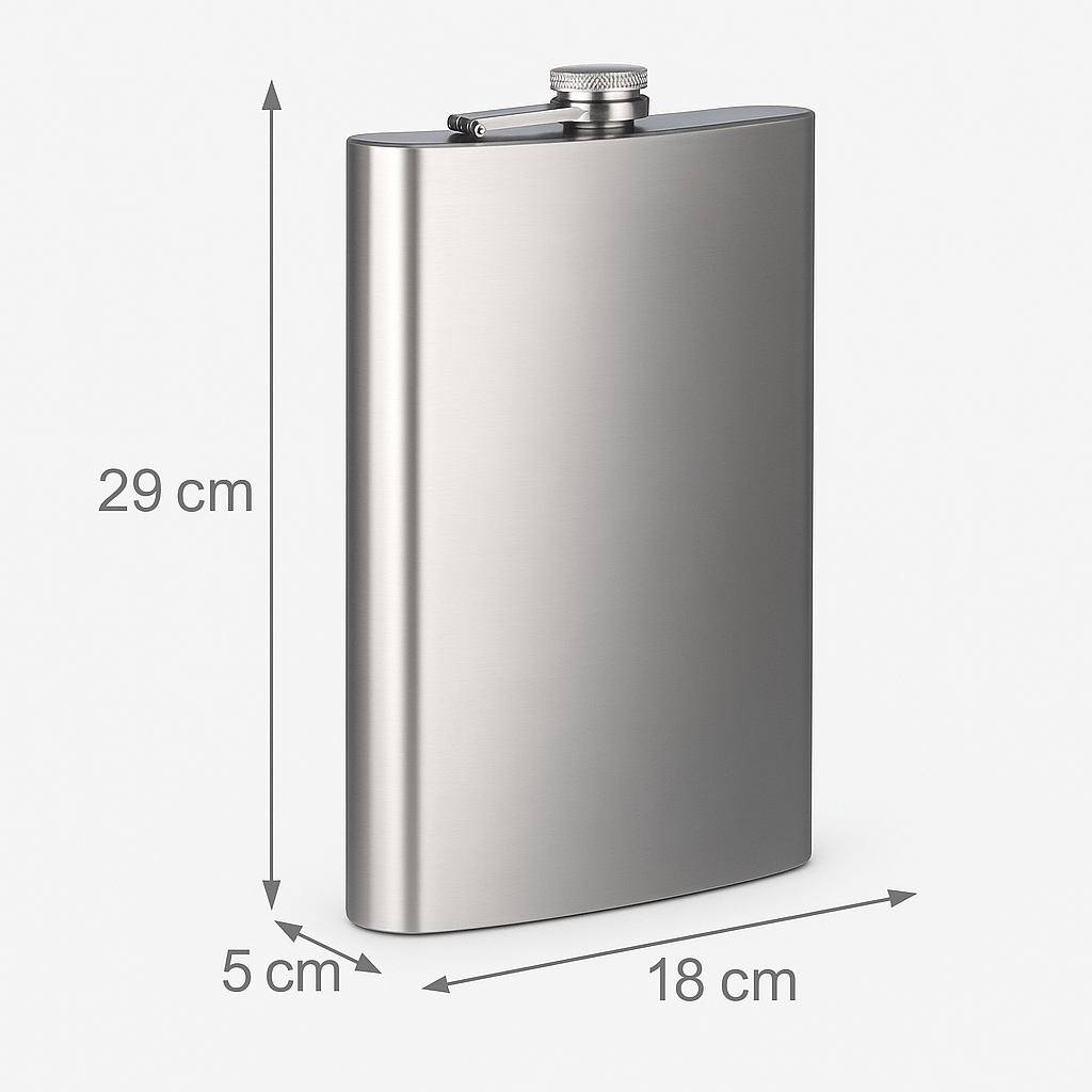 Giant Stainless Steel Hip Flask