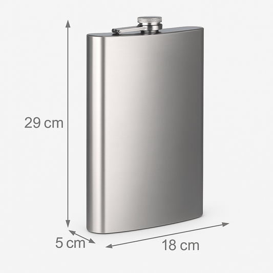 Giant Stainless Steel Hip Flask