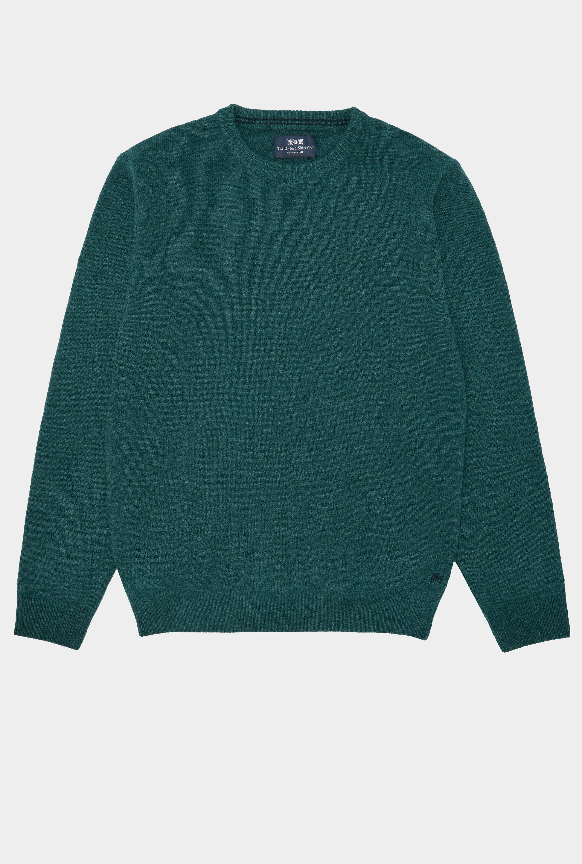 Lambswool Crew Neck in Petrol