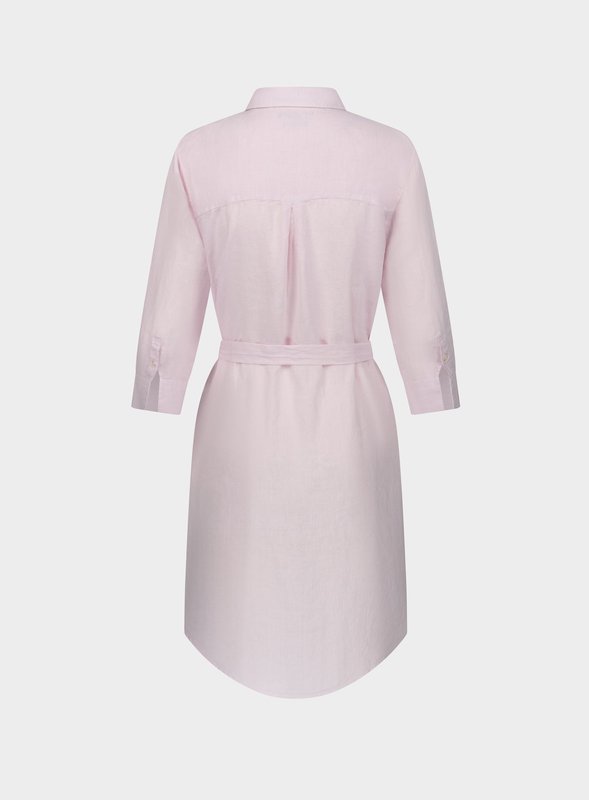 Womens Linen Shirt Dress in Pink - Oxford Shirt Co. Womens Linen Shirt Dress in Pink - Oxford Shirt Co.