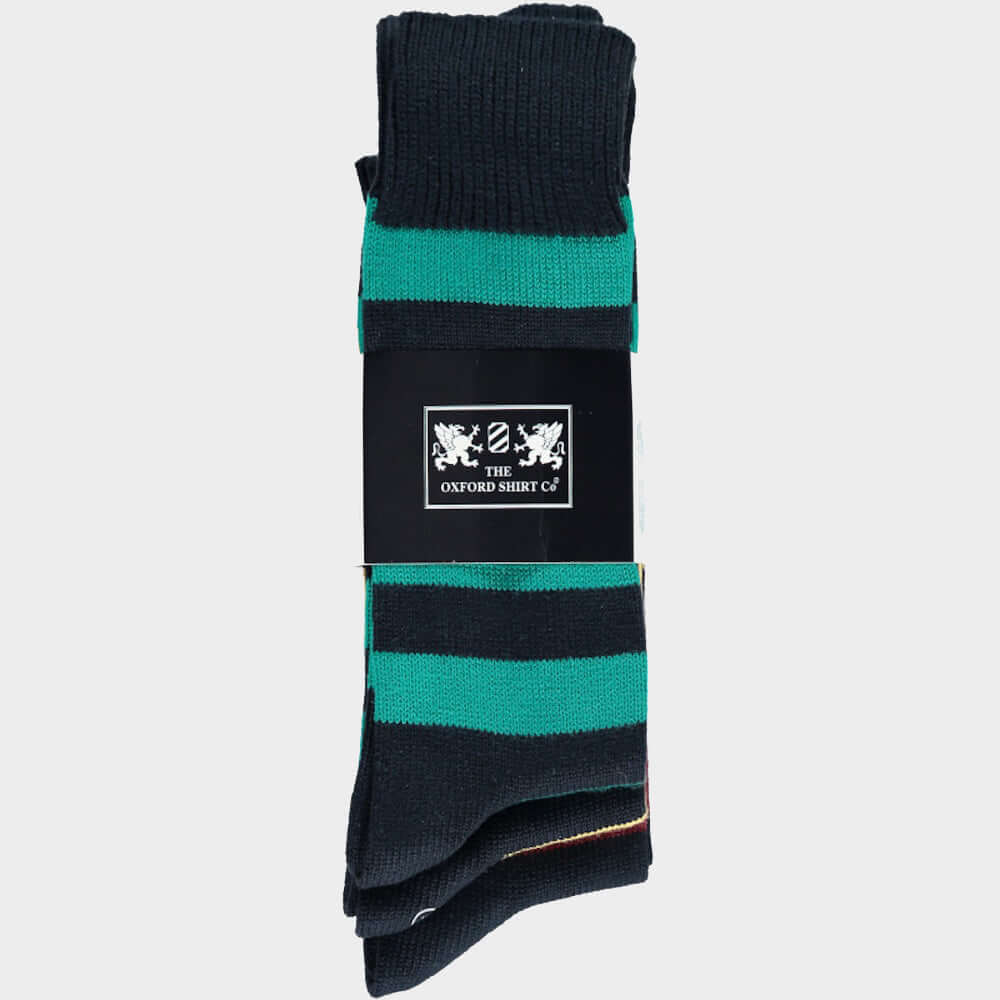 Men’s 3 pack of socks in Bright Hooped.