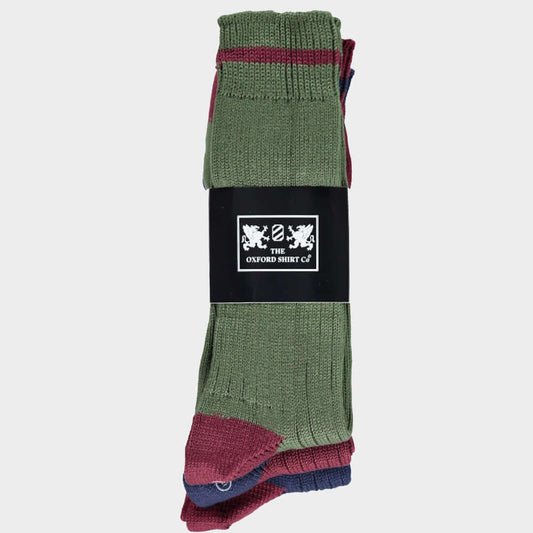Men’s 3 pack of socks in Country Contrast.