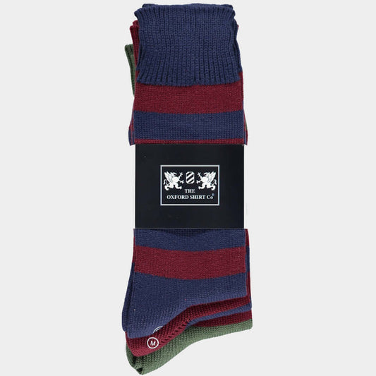 Men’s 3 pack of socks in Country Hooped.
