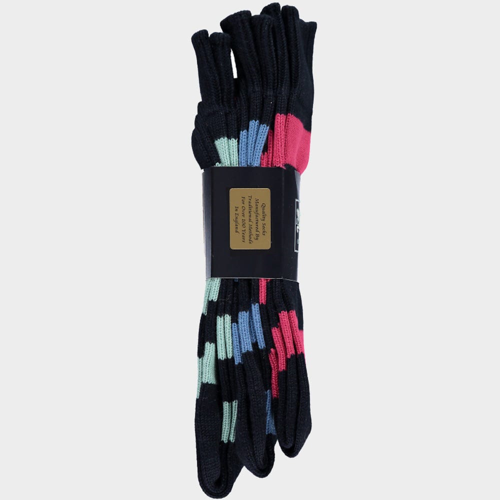 Men’s 3 pack of socks in Multi Hooped.