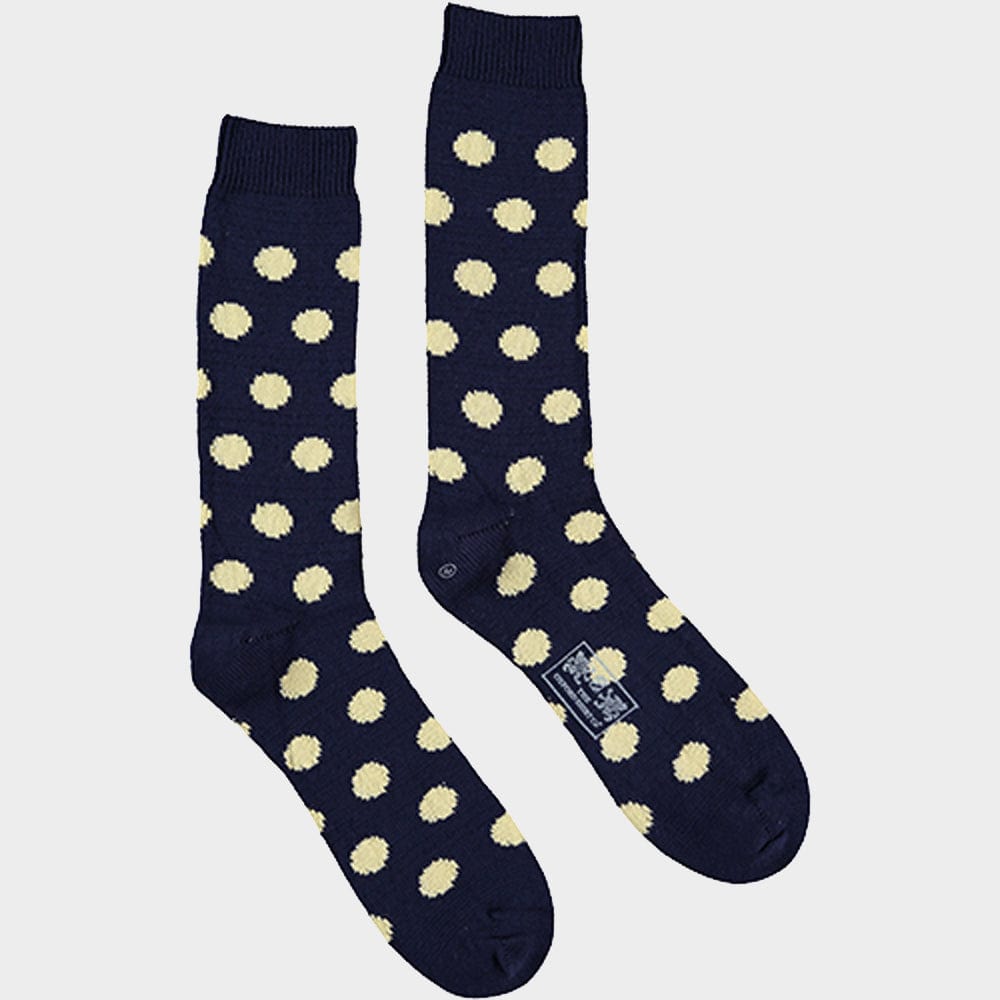 Men’s 3 pack of socks in Yellow Spots.