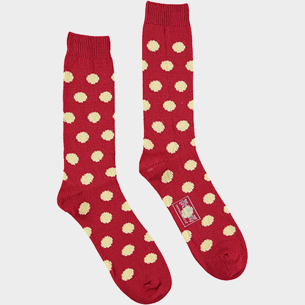 Men’s 3 pack of socks in Yellow Spots.
