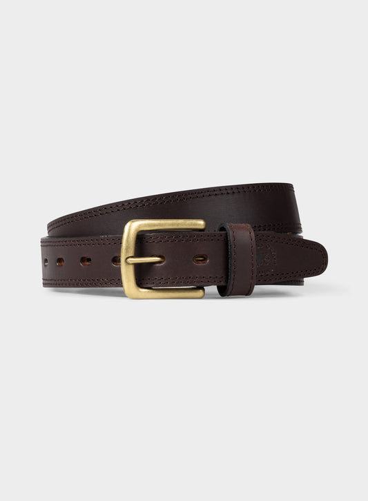 Men’s argentine belt in Dark Brown.
