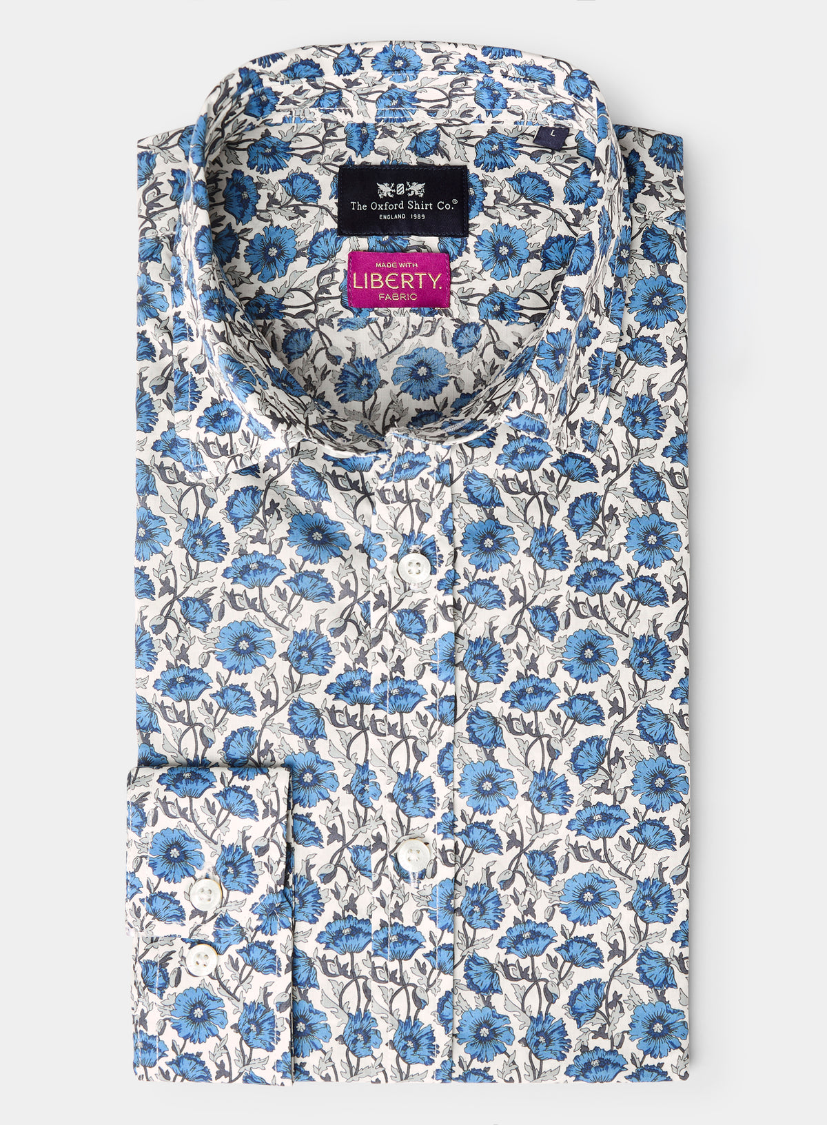 Men’s shirt in Astell Reece Liberty fabric.