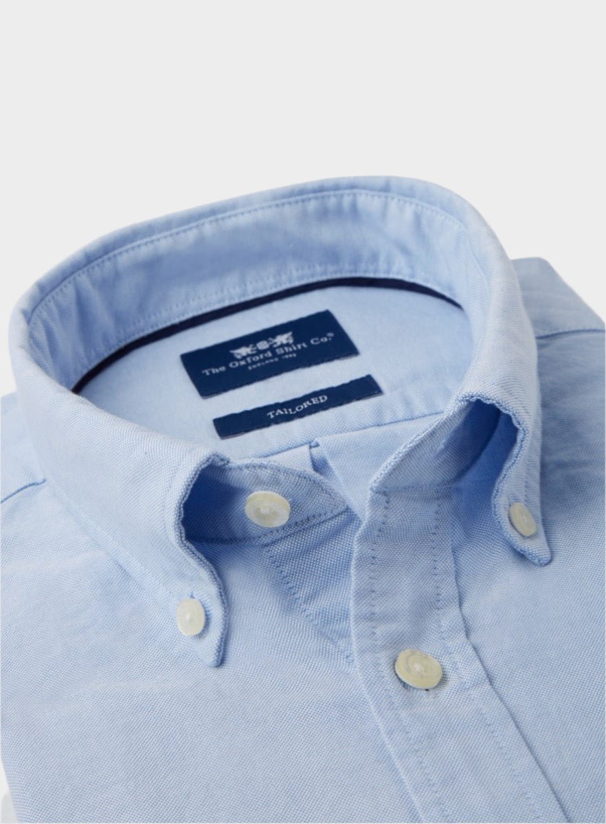 Men’s button-down Oxford shirt in Blue.