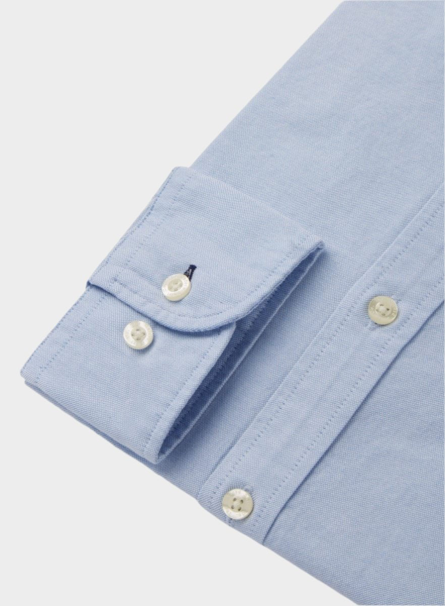 Men’s button-down Oxford shirt in Blue.