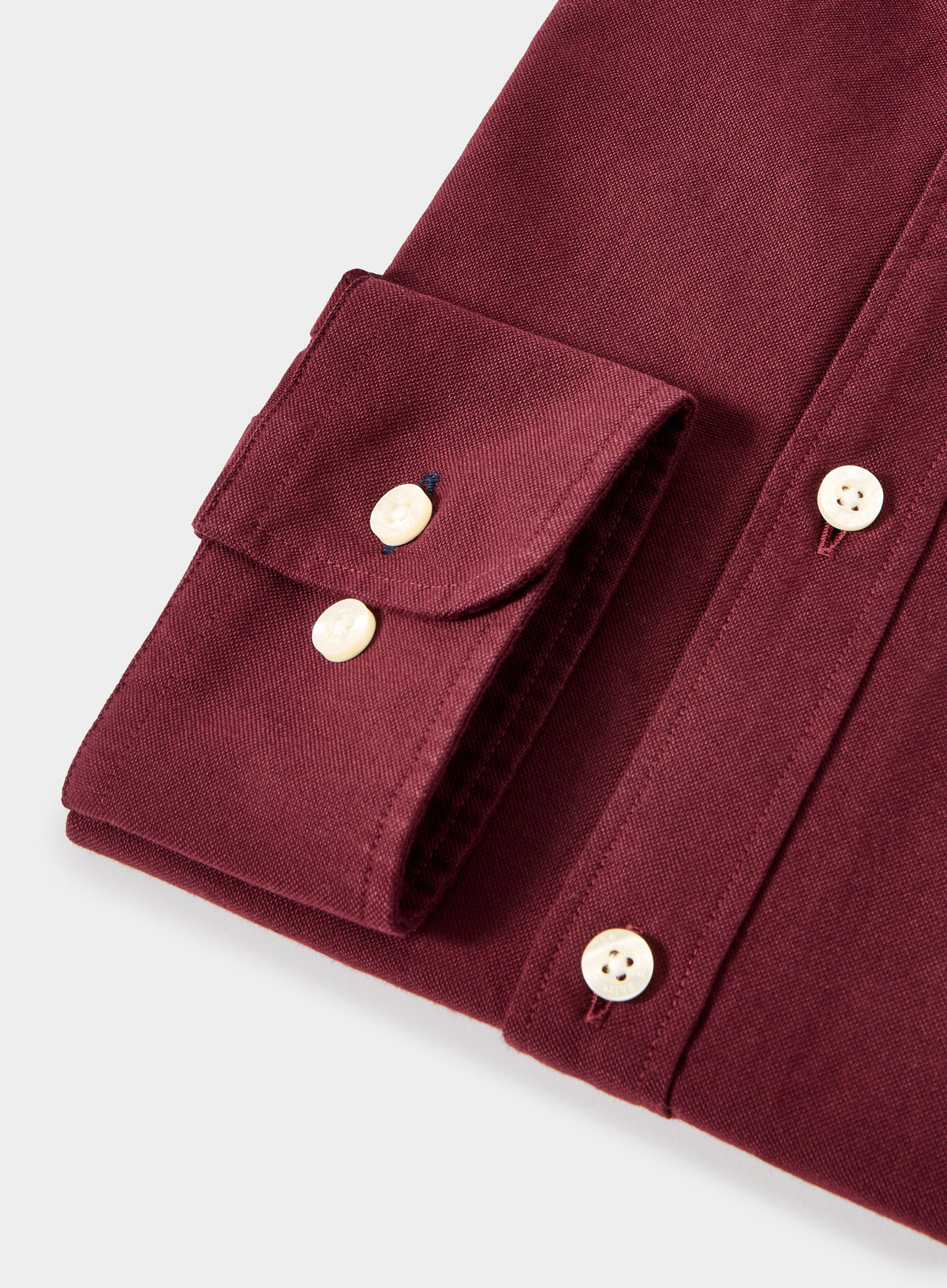 Men’s button-down Oxford shirt in Burgundy.