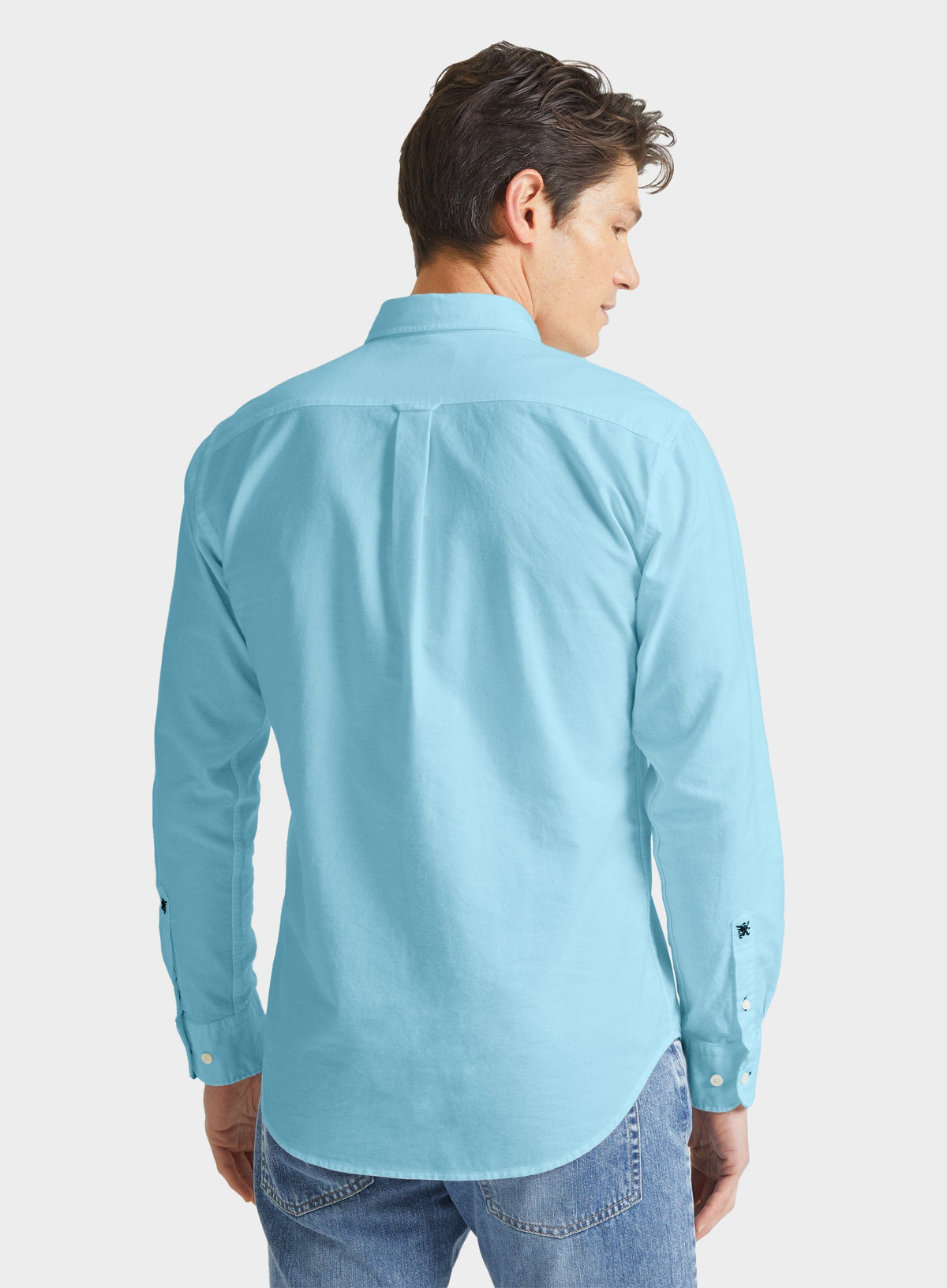 Men’s button-down Oxford shirt in Ocean.