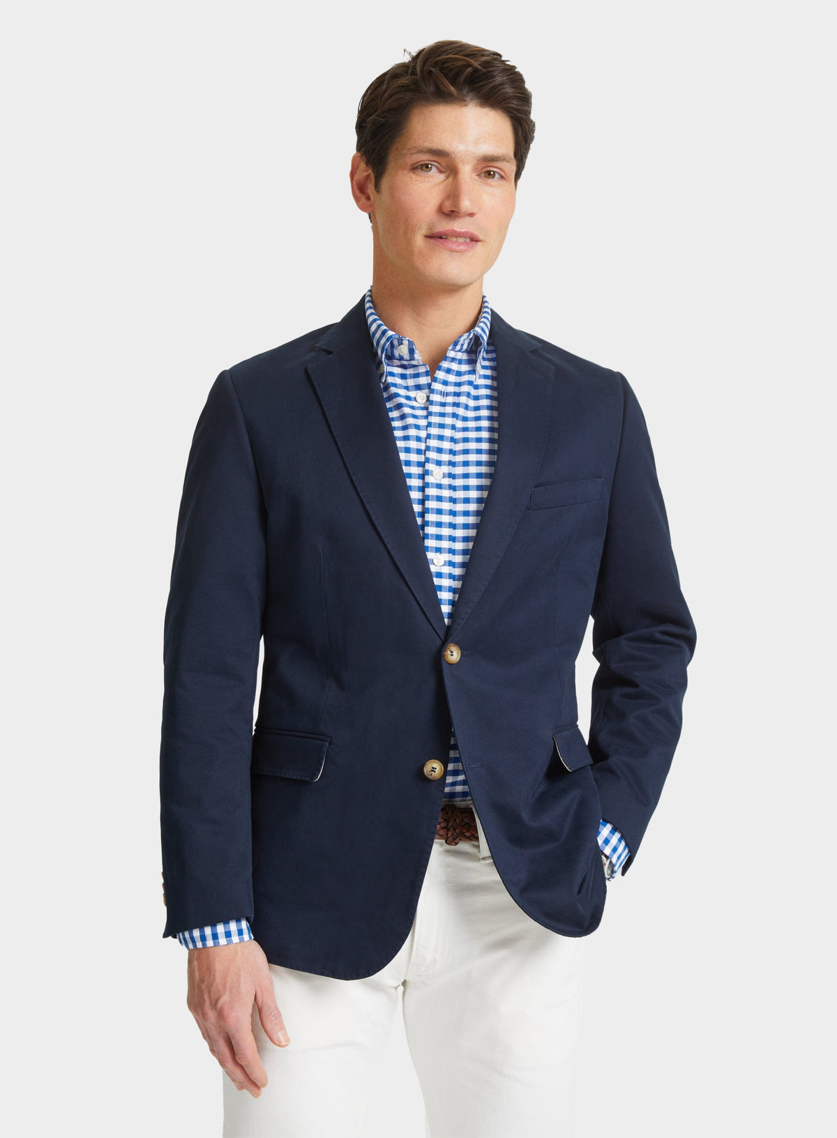 Men’s casual cotton blazer.