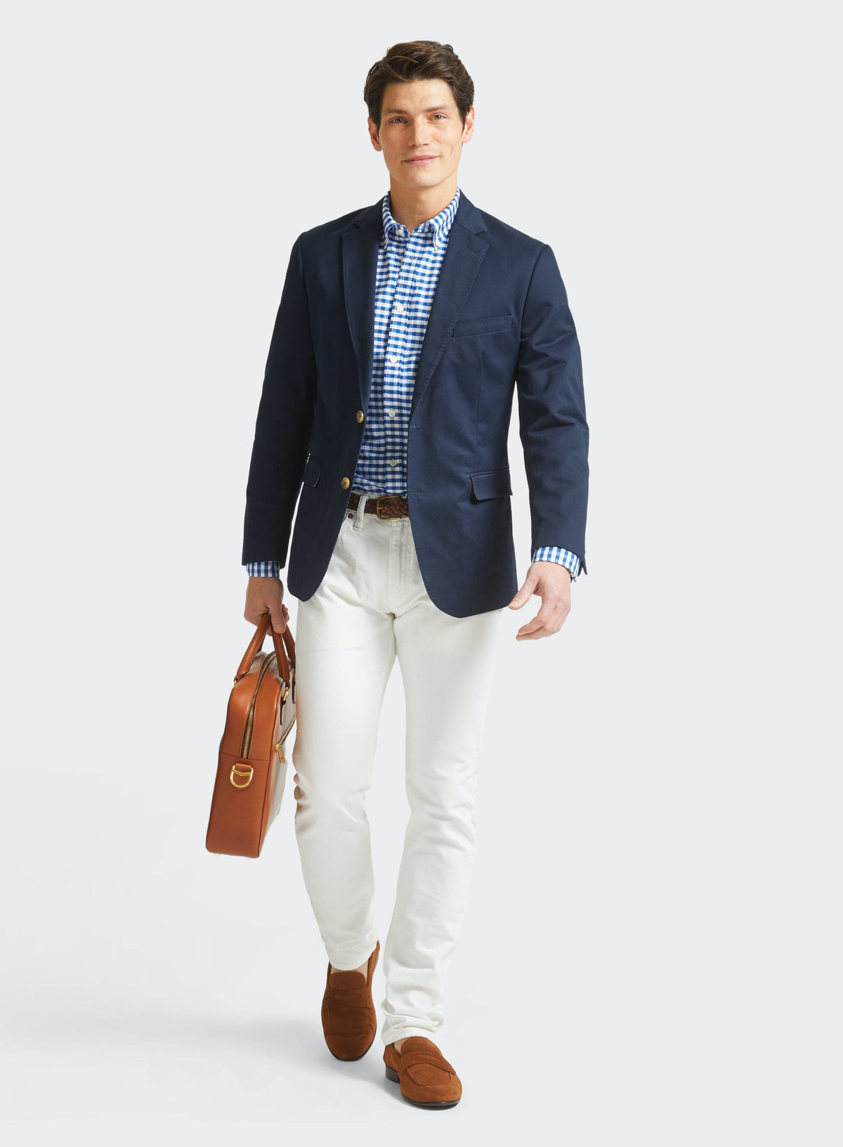 Men’s casual cotton blazer.