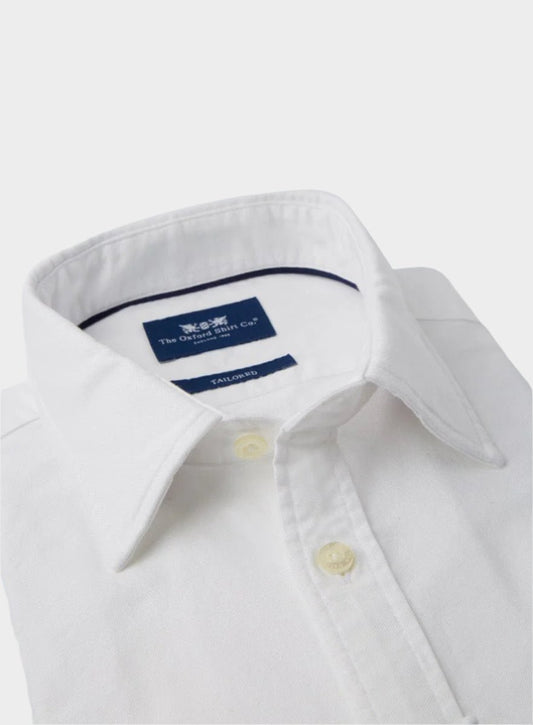 Men’s classic Oxford shirt in White.