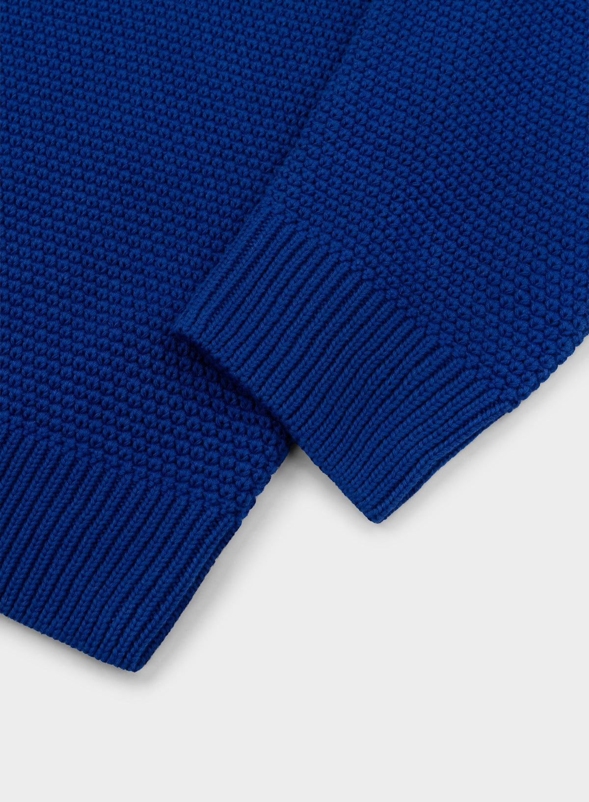 Men’s cotton blackberry crew neck jumper in Blue.
