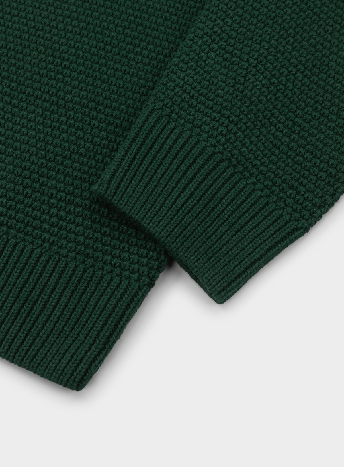 Men’s cotton blackberry crew neck jumper in Green.