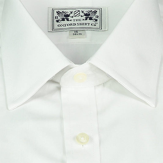 Men’s double cuff shirt in White.