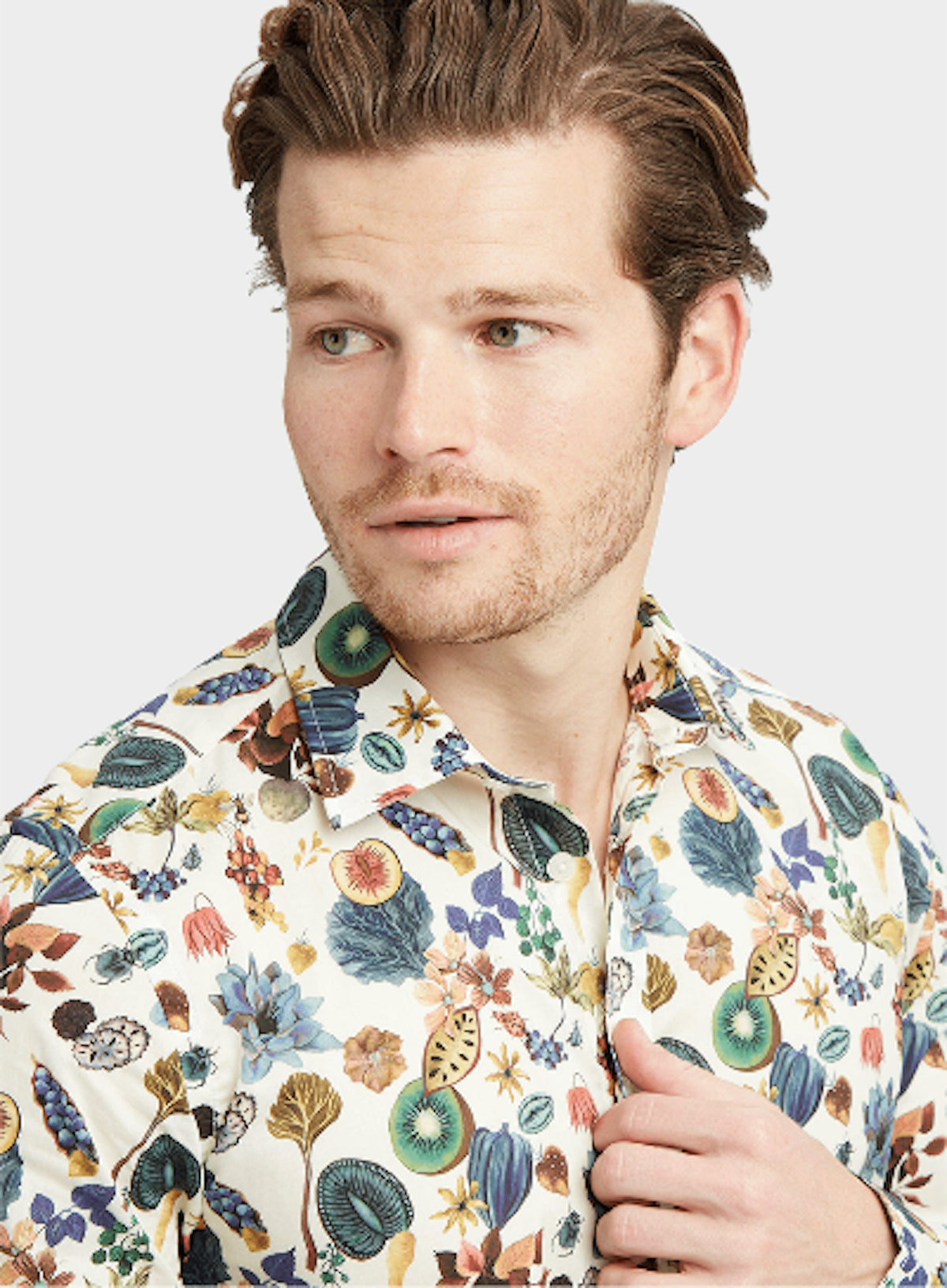 Men’s shirt in Floral Earth Liberty fabric.